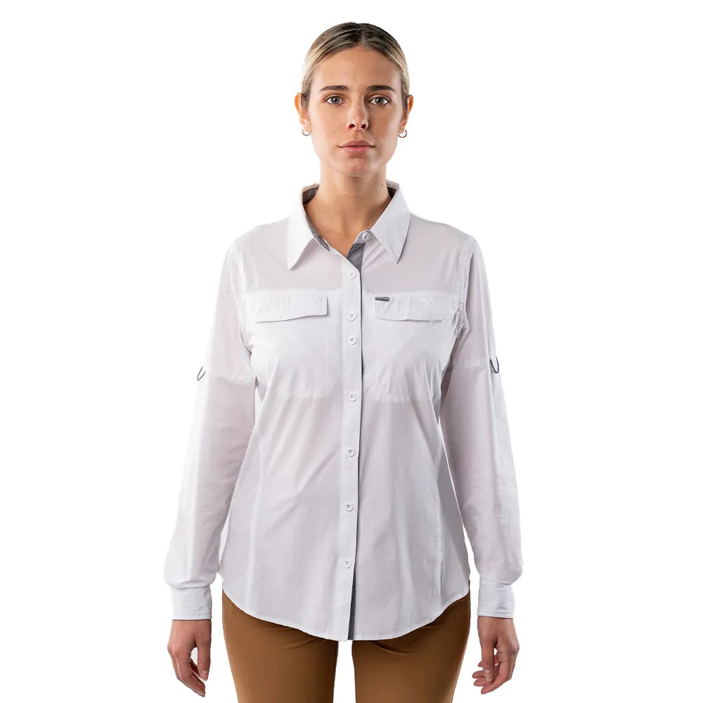 CAMISA HW ANTAKARI SPANDEX MUJER BLANCA