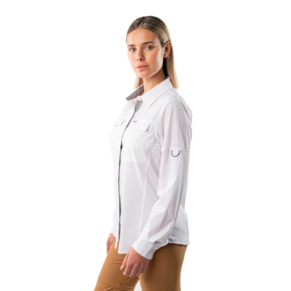 CAMISA HW ANTAKARI SPANDEX MUJER BLANCA