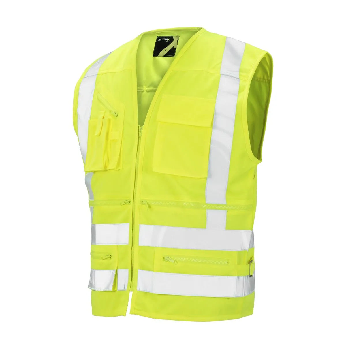 Chaleco Activex Geologo Alta Visibilidad 360° Verde Fluor