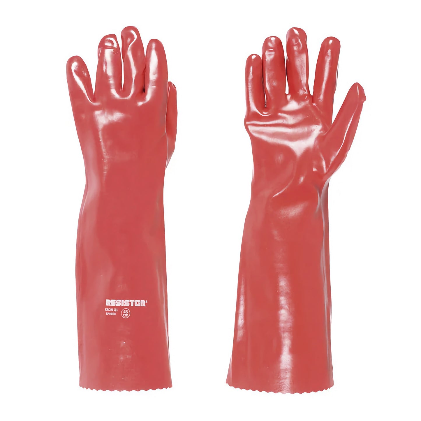 GUANTE PVC ROJO KRON Q1 14"-18"