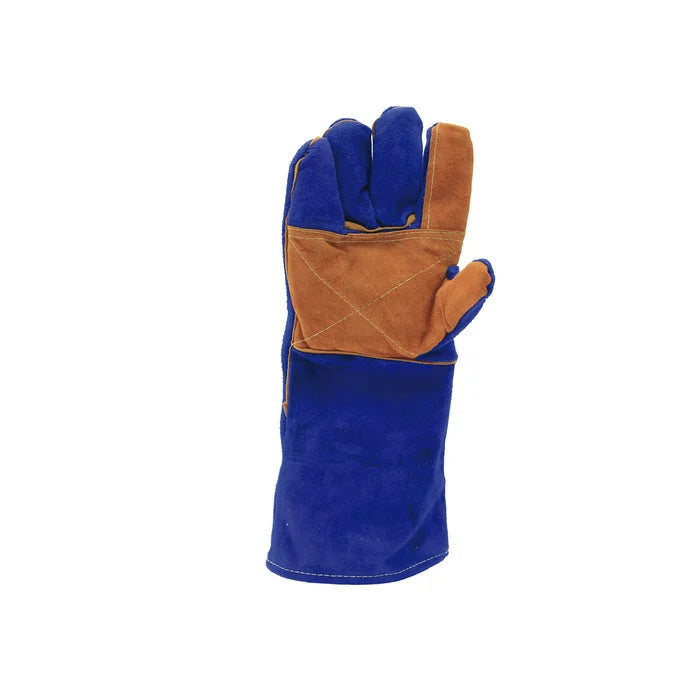 GUANTE SOLDADOR AZUL KEVLAR 14''